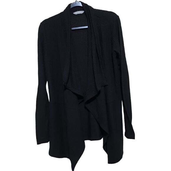 Harmony Balance Black Cardigan Sweater Sz Medium - Picture 1 of 7